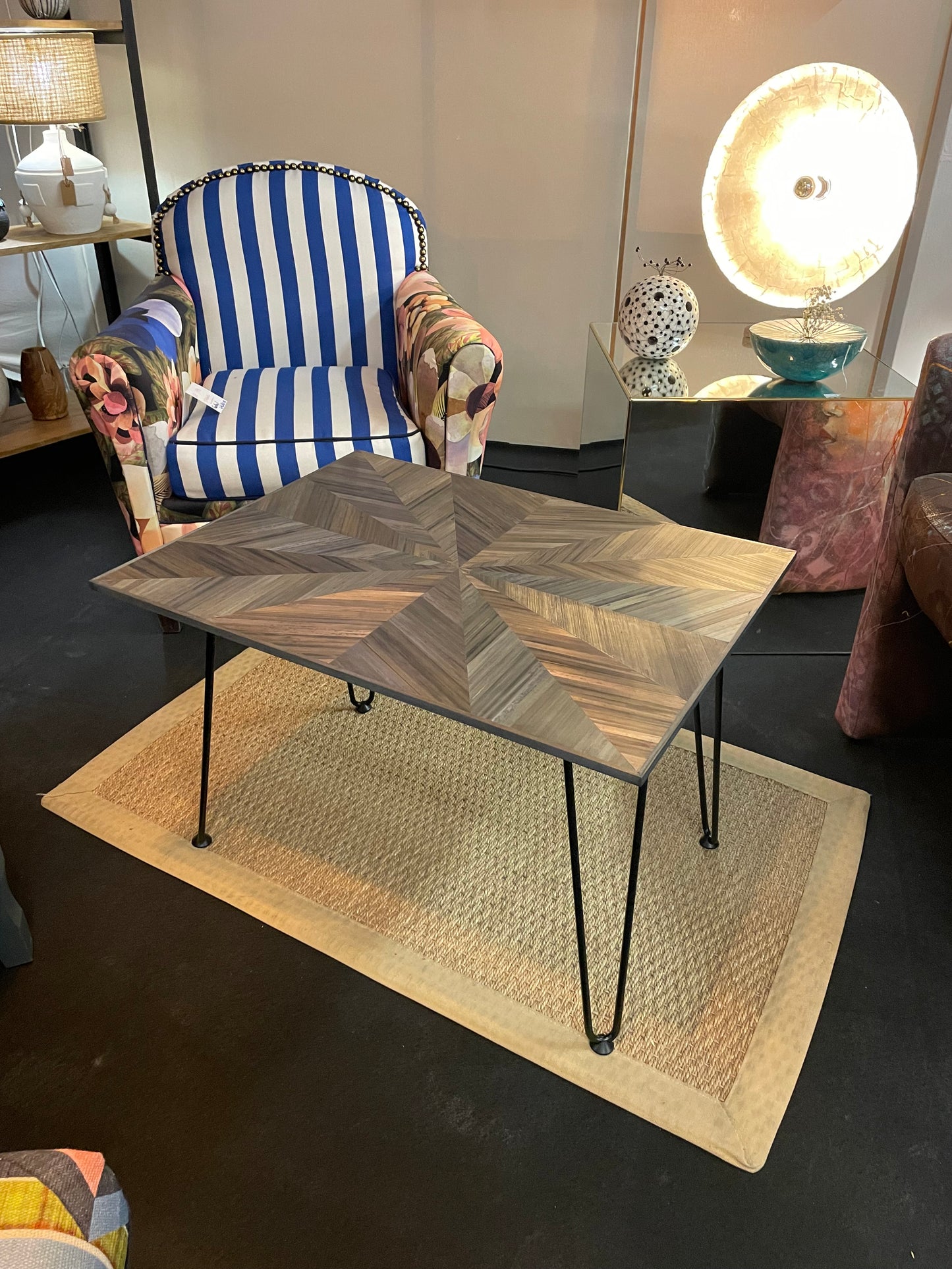 Table basse éclat graphique