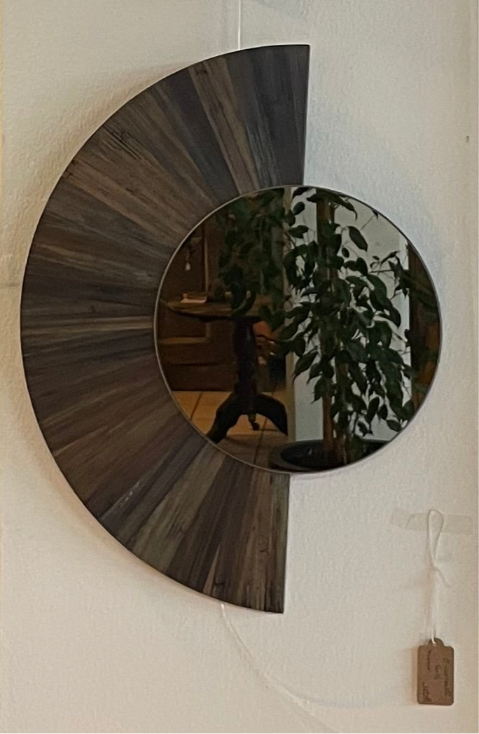 Miroir « Eventail de paille » /plusieurs coloris/