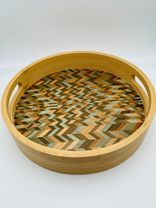 Plateau bambou et paille