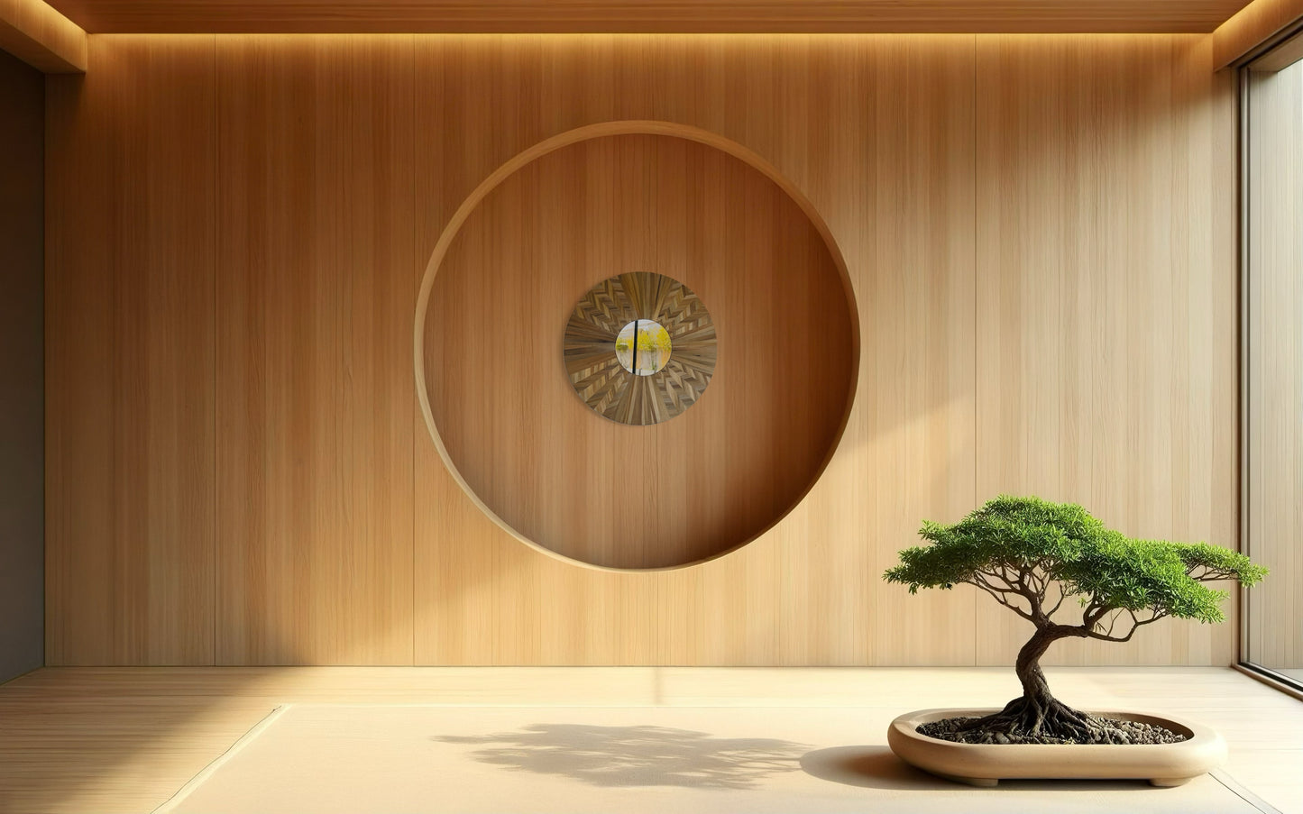 Miroir « Rondeur de paille » XL