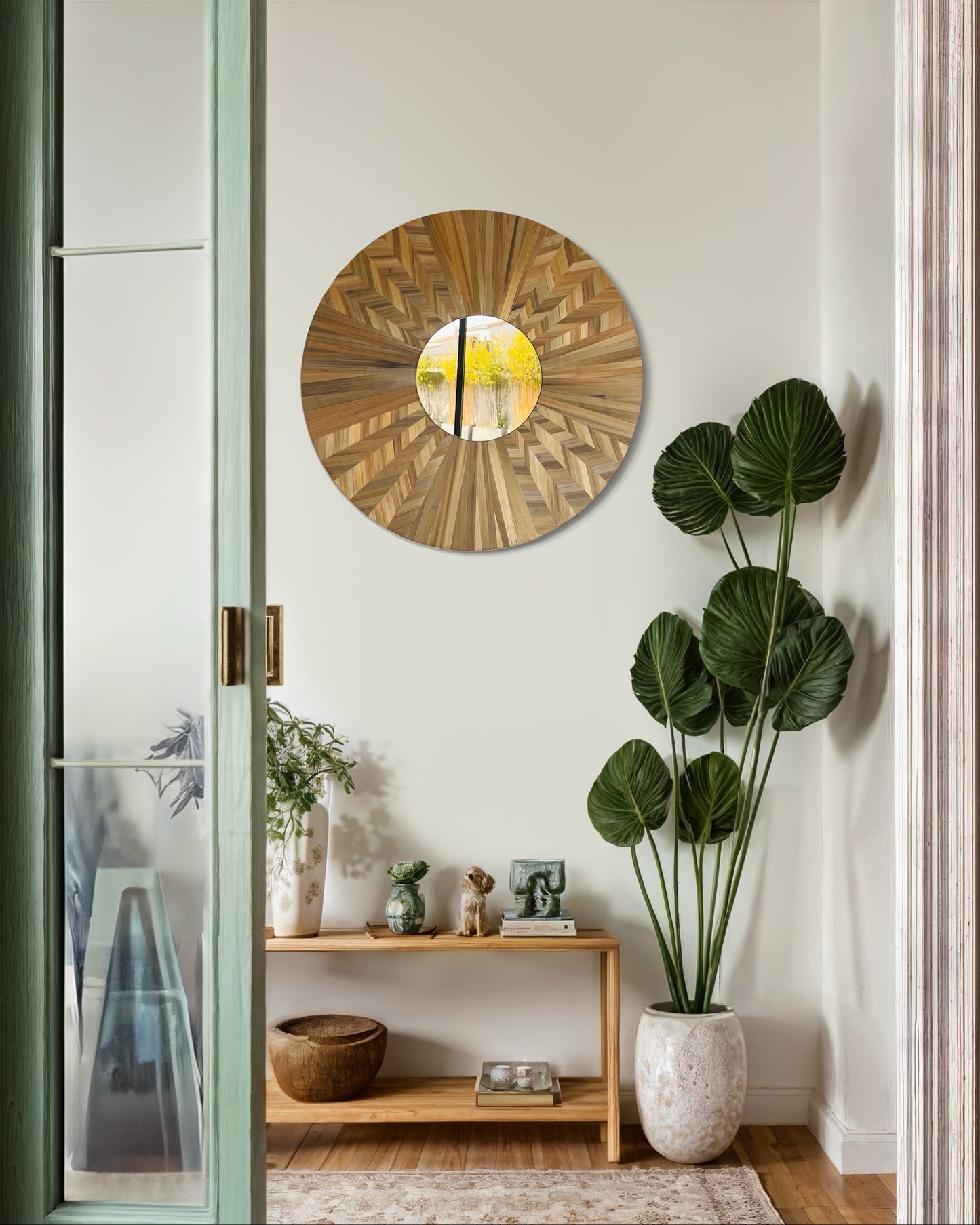 Miroir « Rondeur de paille » XL