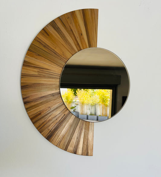 Miroir « Eventail de paille » /plusieurs coloris/