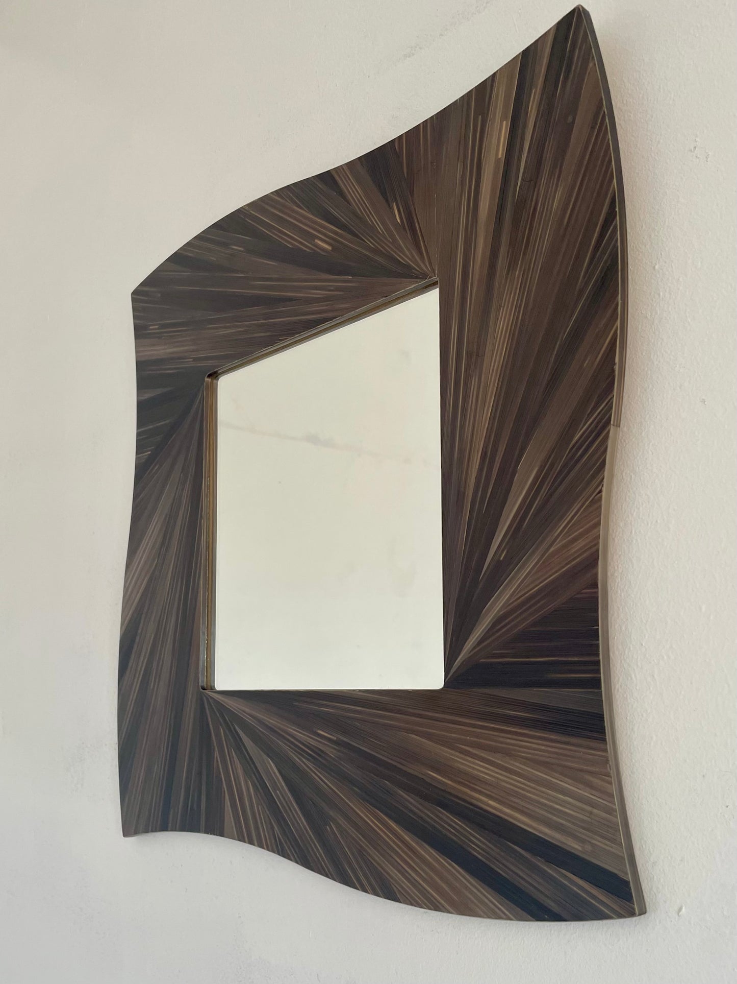 Miroir « Onde de paille »