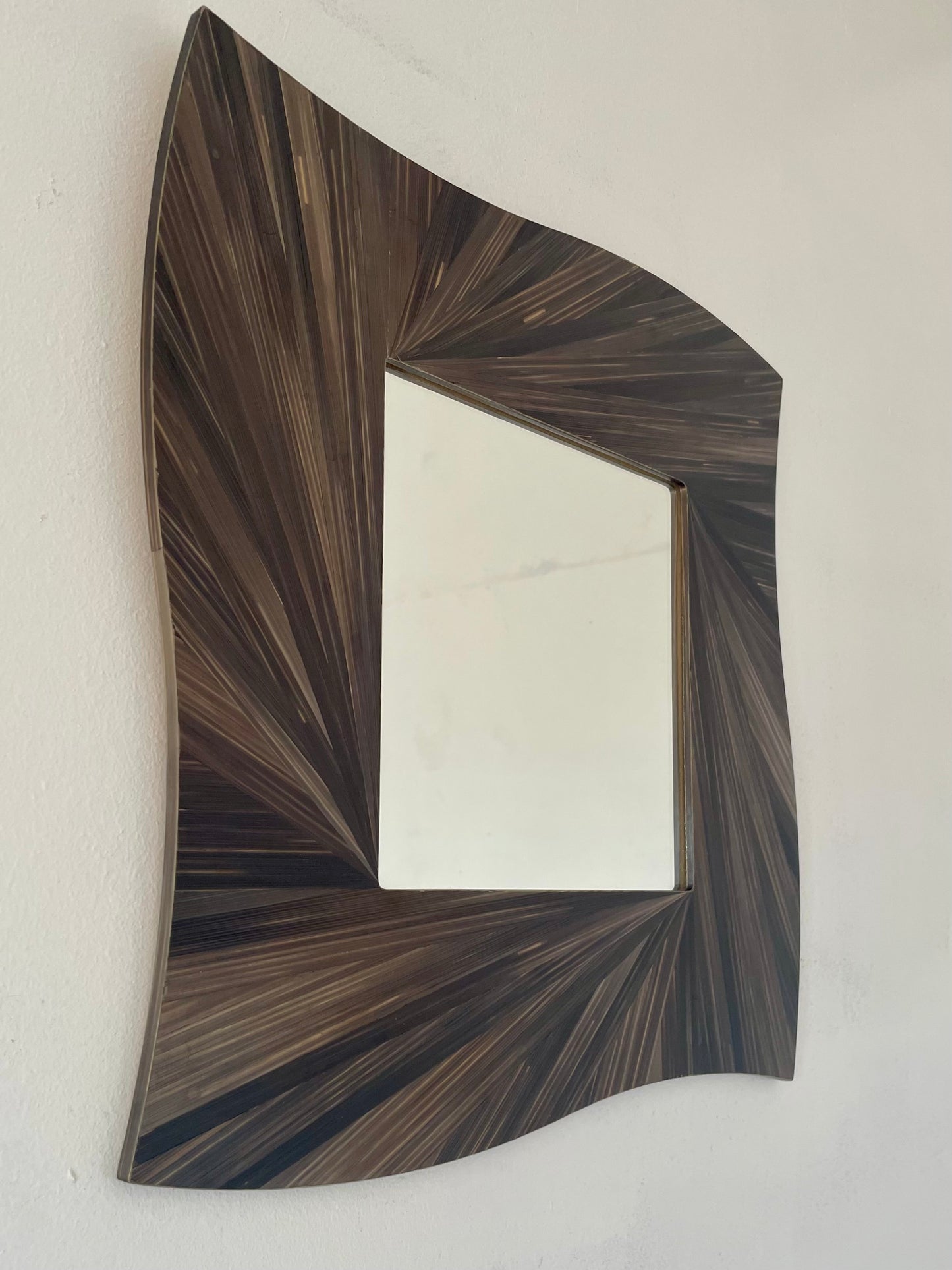 Miroir « Onde de paille »