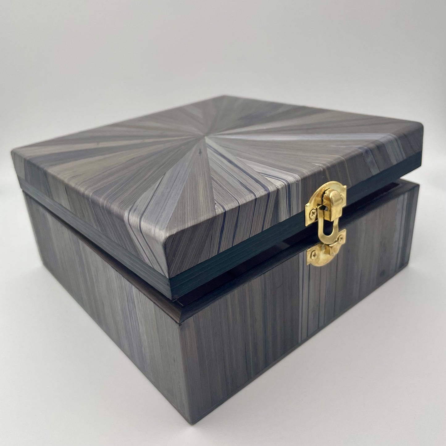 Boîtes à Bijoux en Marqueterie de Paille – Carrée & Artisanale