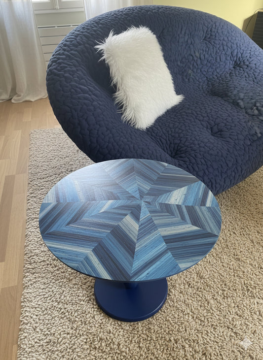 Guéridon l’Orbite Saphir